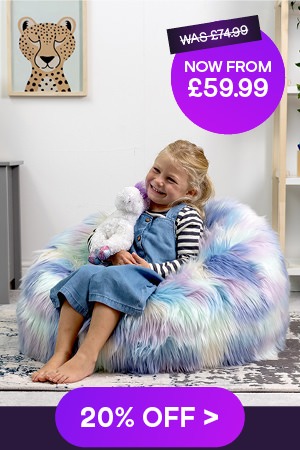 Faux Fur Kids Bean Bags