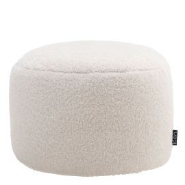 icon® Iggy Fleece Footstool, Natural