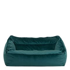 icon® Cecilia Velvet Loveseat Bean Bag