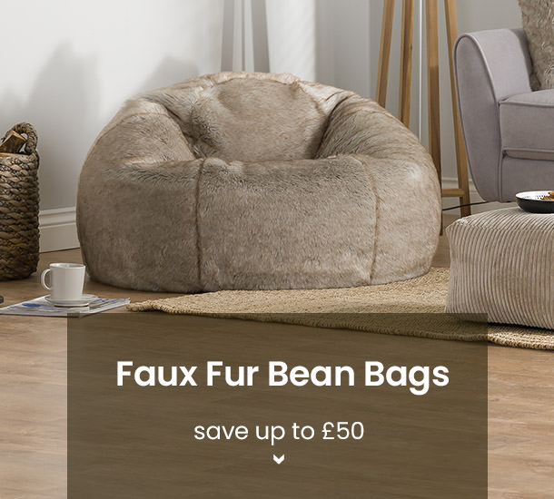 Faux fur bean bags